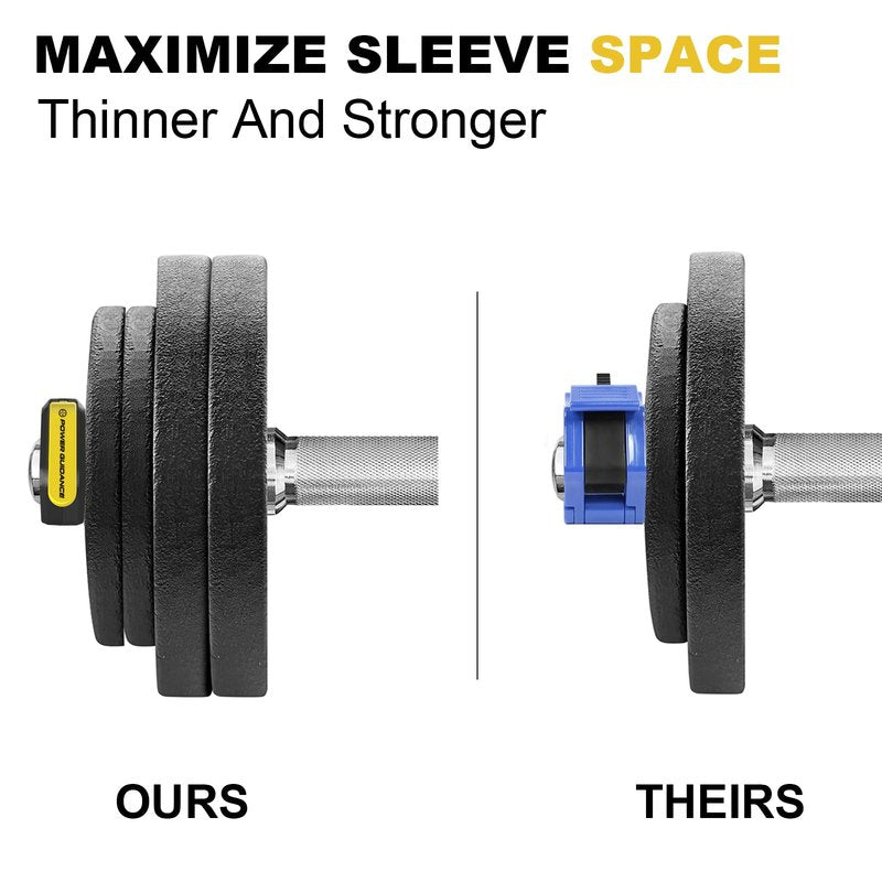 POWER GUIDANCE 2 inch Magnetic Barbell Collars Barbell Clips, Olympic Barbell Clamps,Weight Clamps Quick Release Barbell Collar for Workout Weightlifting,Olympic Lifts and Strength Training Black