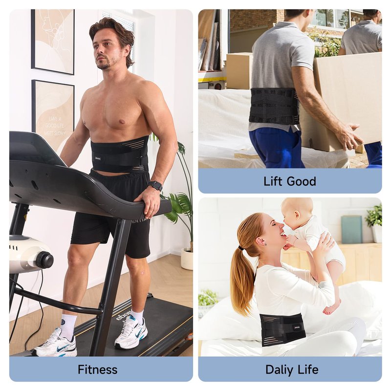 Bynccea Back Braces for Men and Women Relief from Back Pain, Breathable Back Support Belt for Heavy lifting, Lumbar Support Belt for Herniated Disc, Sciatica, Scoliosis