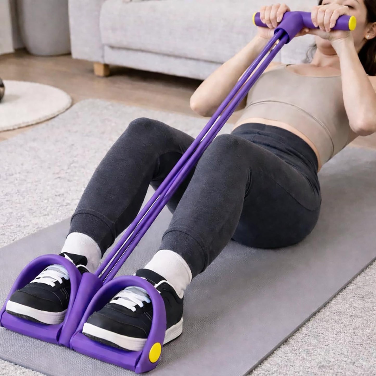 Upgraded Handle Resistance Band - 6 Levels of Tension for Full Body Workouts | Durable & Soft Design