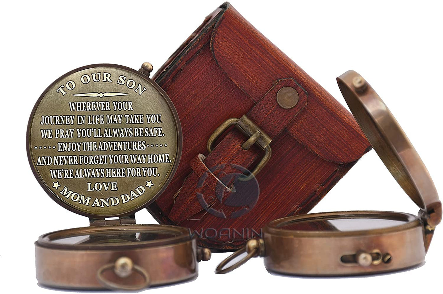 Personalized Son Gifts, to Our Son Gift Compass / 100 Year Calendar Compass, Personalized Compass Gift for Son/to Our Son Gifts/Son Gift (Our Son- Mom & Dad)