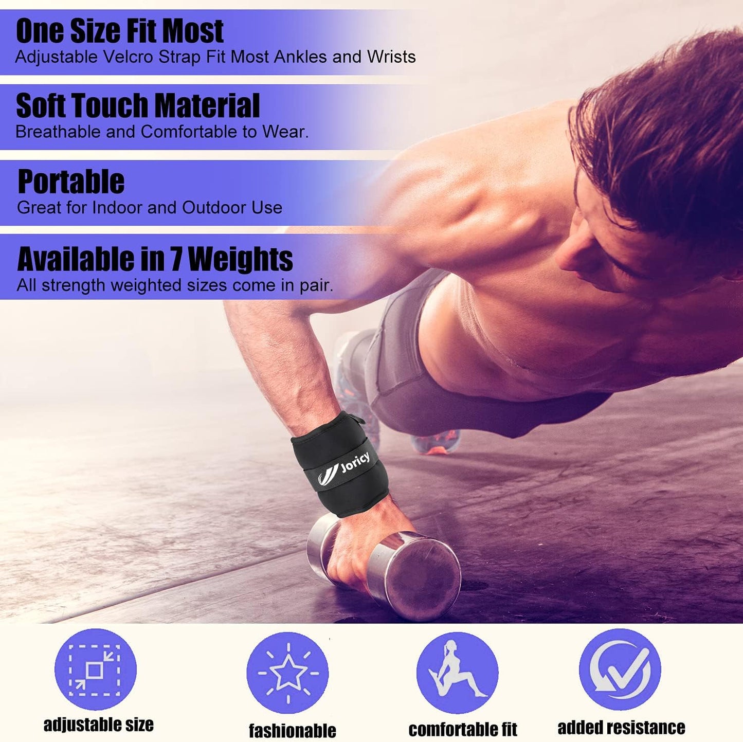 Skiennix Ankle Weights - Adjustable 1-20 LBS for Men & Women | Ideal for Fitness, Therapy & Workouts