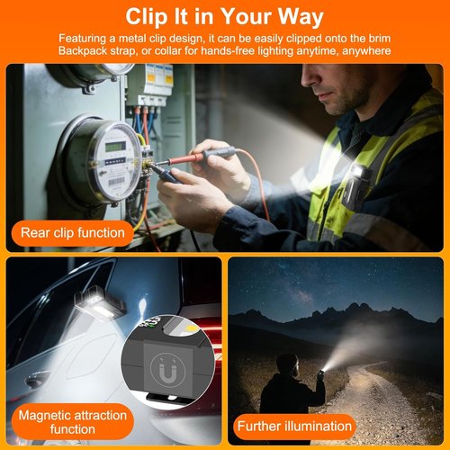 G5 EDC Flashlight - 400 Lumens Super Bright Rechargeable Mini Light with 180° Rotatable Magnet | IP68 Waterproof, Portable for Outdoor Emergencies (Black)
