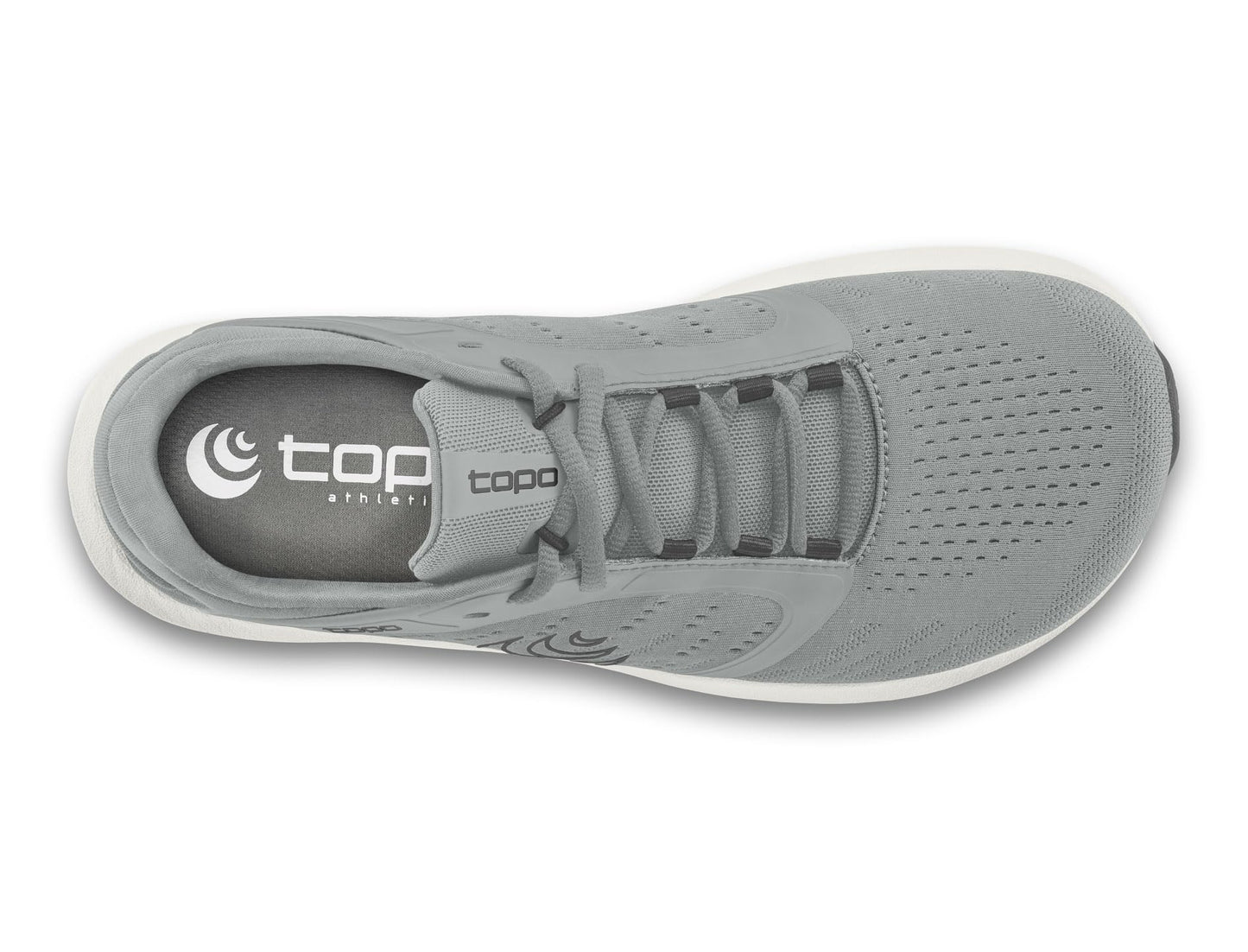 Topo Athletic Men's Lightweight Comfortable 0MM Drop ST-5 Road Running Shoes, Athletic Shoes for Road Running, Grey/White, Size 10.5