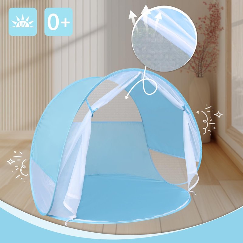 Action Air Portable Anti-UV Pop-Up Beach Tent- Ultimate Sun Shelter & Kids' Play Tent (Pink)
