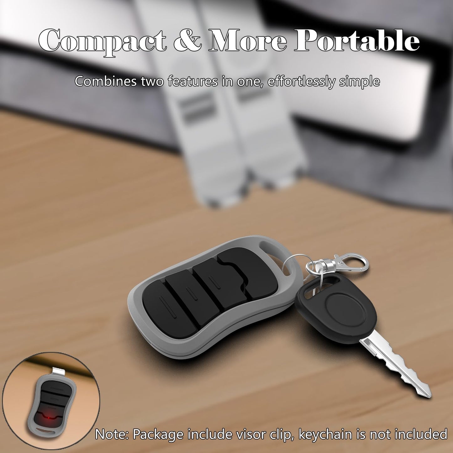 1 for Genie Garage Door Opener Remote for All Genie Intellicode Garage Door Openers, G3T-BX G3T-R 3-Button Intellicode Remote Replacement, Auto-Seek Dual Frequency (1997 to Present)