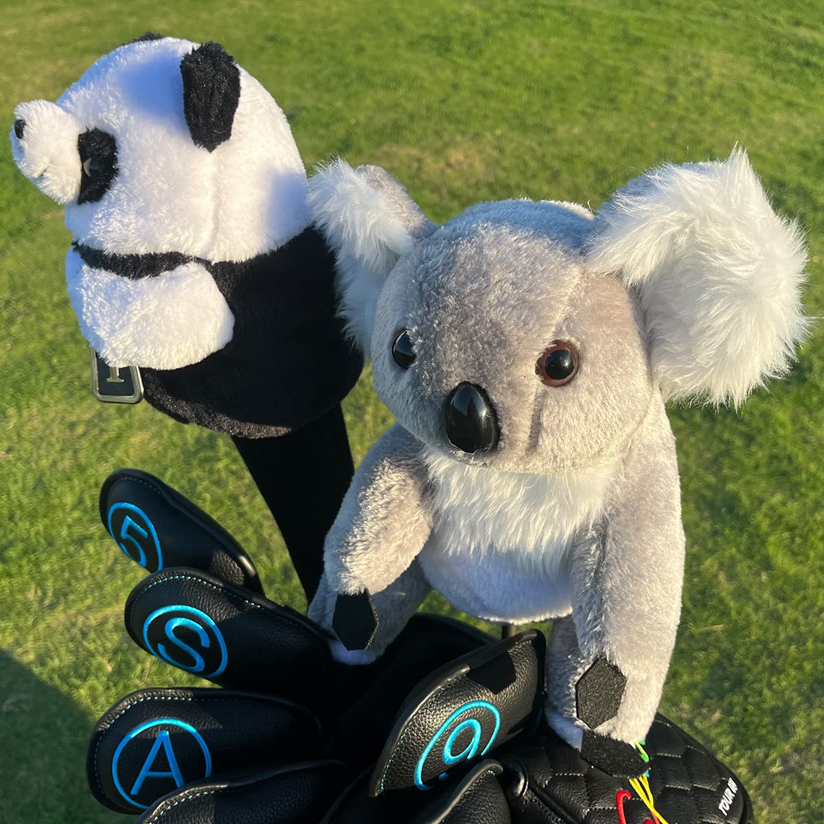 1 Pcs Panda Golf Driver Headcover 460CC Golf Club Head Cover Golf Driver Cover Made for Taylormade Titleist D2 D3 917 Callaway Epic Ping
