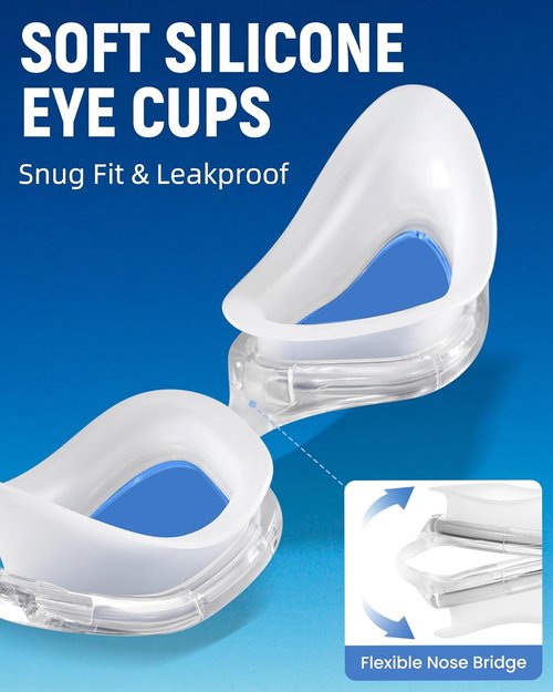 Keary Swim Goggles - UV Protection & Anti-Fog Design for Adults and Youth | Perfect for Pool Use