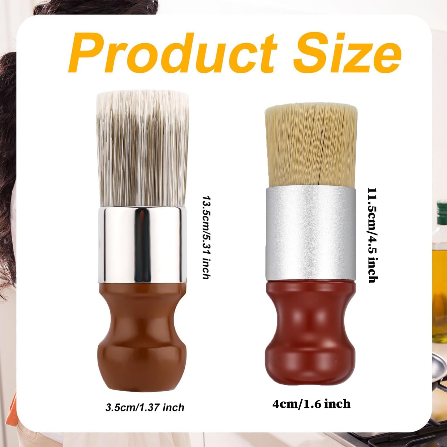 2pcs Salve Brush for Furniture, Wood Furniture Brush Repair Durable Salve Brush for Leather 2025 New Leather Furniture Salve Brush Set for Furniture Car Seats Jackets Shoes