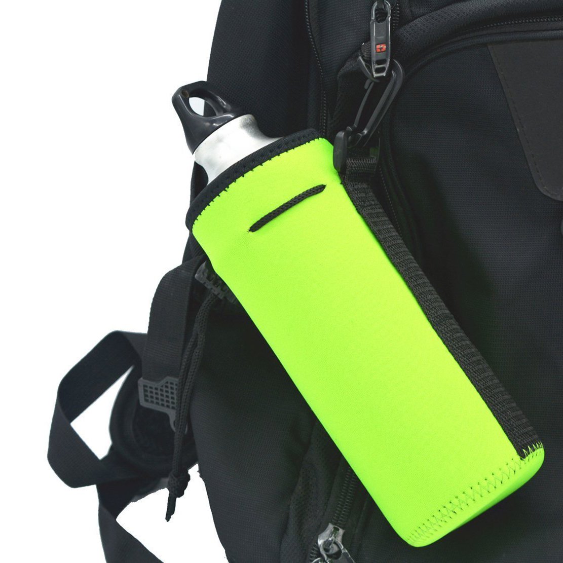 Af-Wan Water Bottle Cooler Carrier,Protable Neoprene Insulated Water Drink Bottle Cover Sleeve Tote Bag Pouch Holder Strap 16oz - 20oz water.1Pack(3pcs) (BBG)