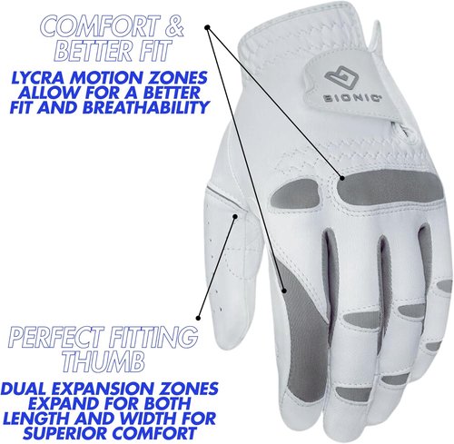 Bionic Golf Gloves - Men's Performance Grip Pro | Premium Leather for Enhanced Control