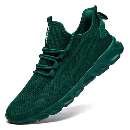 DLWKIPV Womens Slip On Sneakers Walking Shoes Tennis Shoes Running Sport Athletic Workout Shoes Non Slip Mesh Lightweight Breathable Casual Fashion Shoes Dark Green US 8