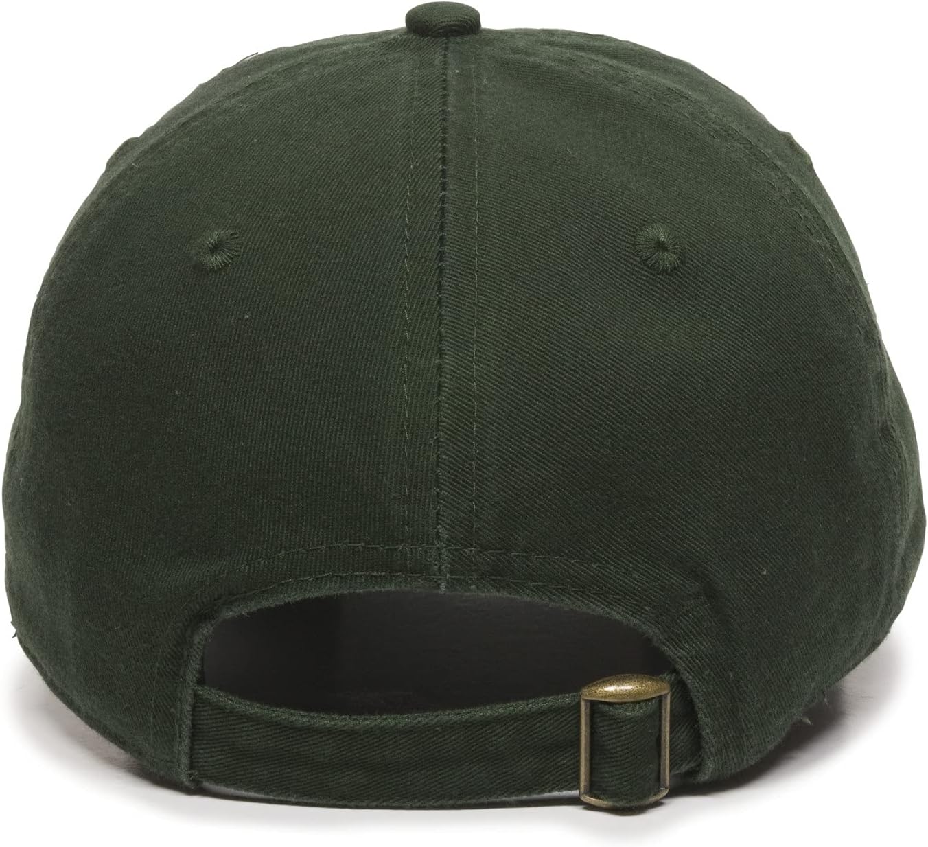 Outdoor Cap | Washed Cotton Baseball Cap - Unisex Dad Hat in Dark Green, One Size Fits All
