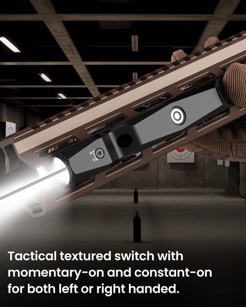 Votatu M9L-IR Infrared Flashlight Laser Combo Compatible with M-Lok Rail Surface, Tactical IR Illuminator and IR Laser Sight, Strobe Function, IIIA Class Laser Output ≤5mw