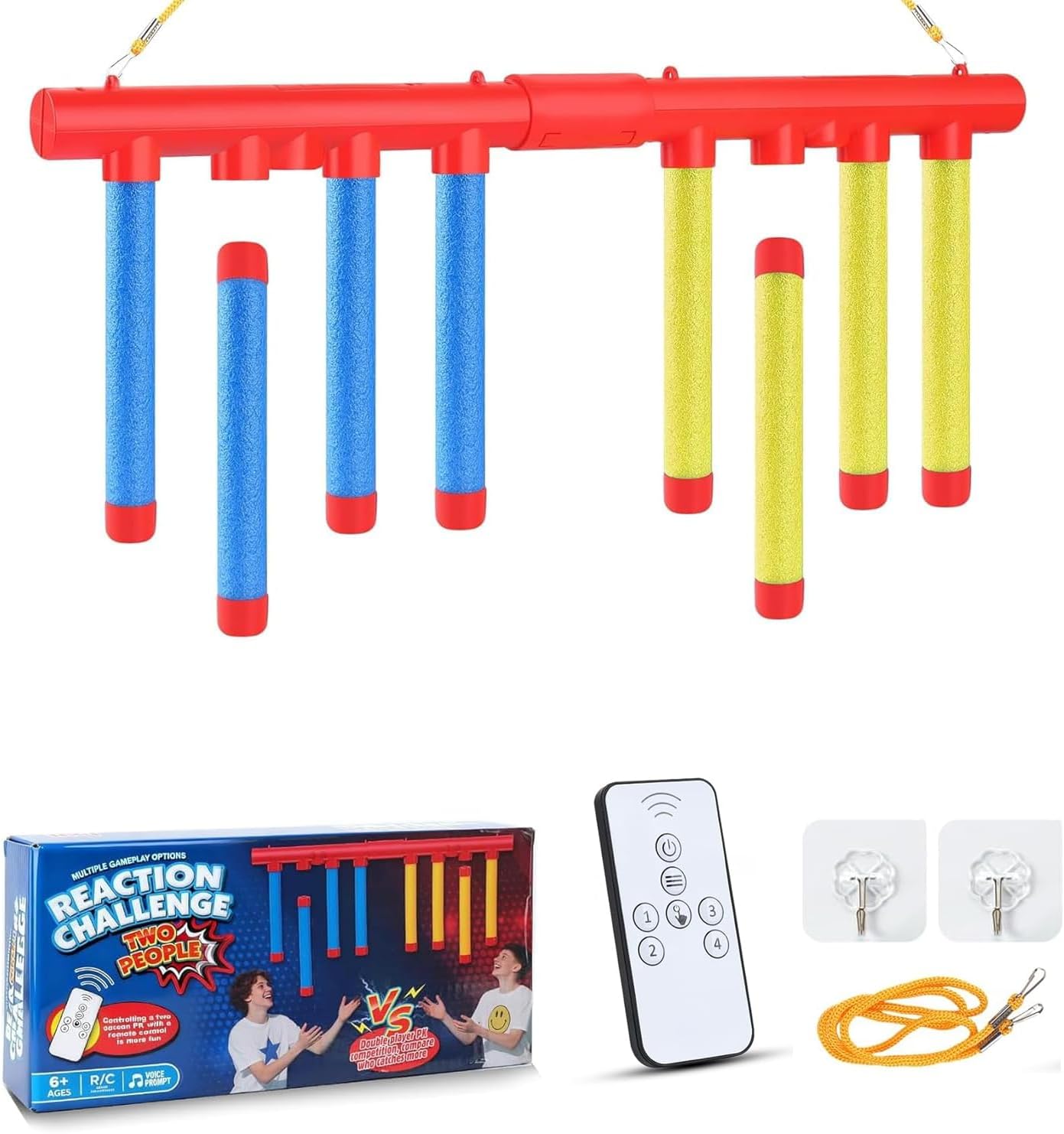Reflex Sticks - Reaction Time Training Game for Kids & Adults | Adjustable Speeds for Hand-Eye Coordination