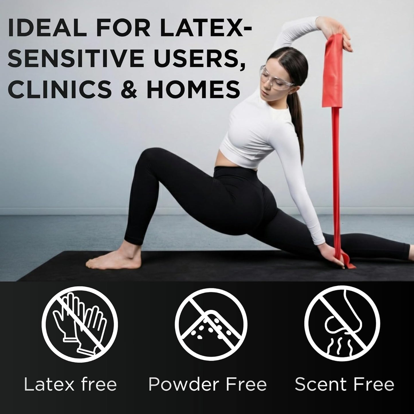 TheraBand Resistance Band - Non-Latex Elastic Bands for Upper & Lower Body Exercise | Rehab & Pilates