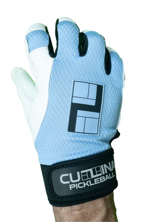 CUZINA HexPro Pickleball Racquetball Glove (Steel Gray/Black, M, Right)