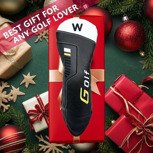 Golf Club Head Cover Golf Head Cover Driver Headcover 3 Fairway Wood Headcover (Fairway Wood Head Cover), Hybrid Headcover fits for All Brand
