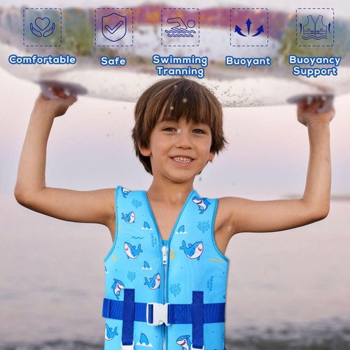 DOOHALO Toddler Swim Vest | Kids Swimming Training Vest for Ages 1-8 | Lightweight & Safe 20-46 lbs