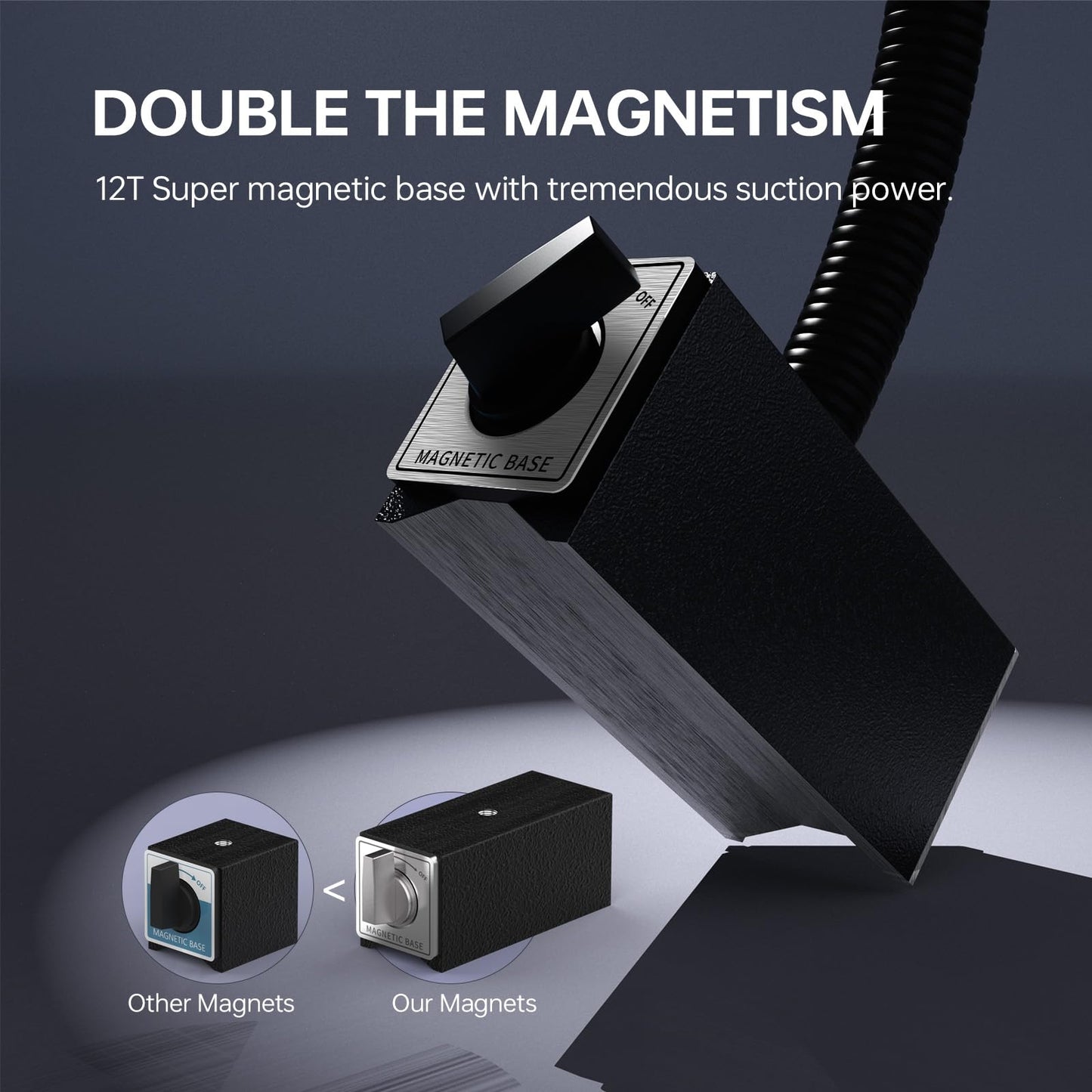 Magnetic Light, 18W Lathe Machine Lamp, 1800 Lumens Flexible Lathe Work Light for CNC Milling Machine Drill Press Lighting