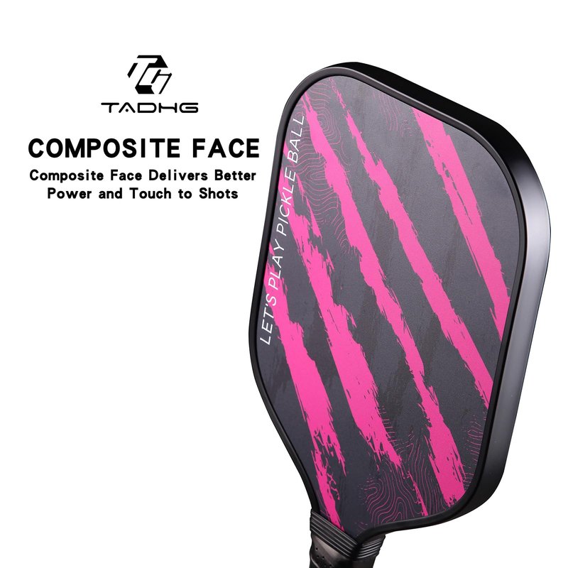 TADHG Pickleball Paddle T700 Raw Carbon Fiber 16mm Control Honeycomb Core Frosted Grit Surface Balanced Power & Spin Racket for Intermediate and Advanced Players (Dewclaw)