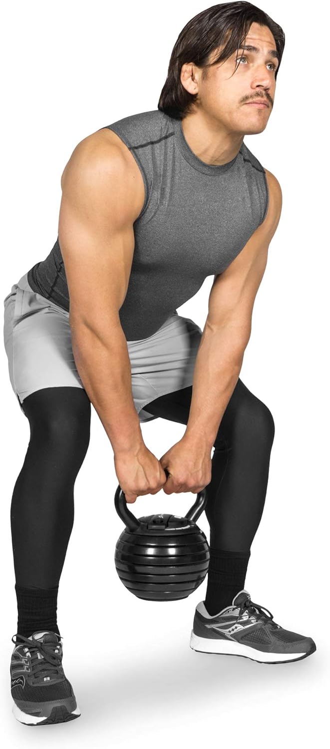 ProsourceFit Adjustable Kettlebell Weight Set - 40 lb for Home Gym Strength Training