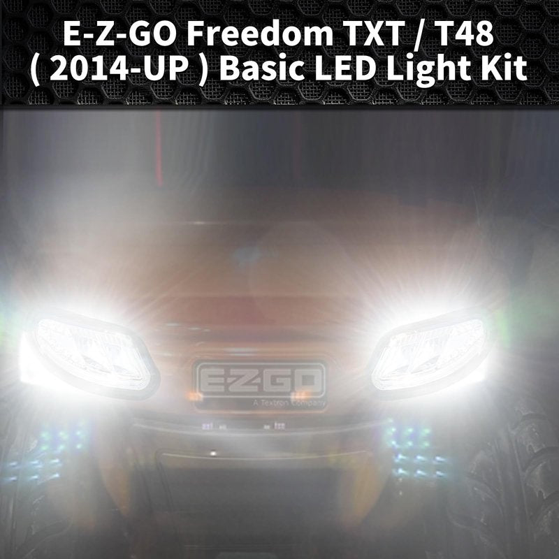 Orle Oko LED Head Tail Light Kit For EZGO Freedom/t48 2014-UP Gas or Electric Golf Cart Models Front Rear Replace 12V Light Kit Assembly For EZGO Freedom