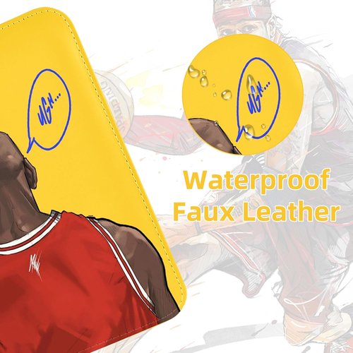 Basketball Sports Card Binder - Portable Waterproof Zipper Holder for 400 Cards | Includes 50 Removable Sleeves