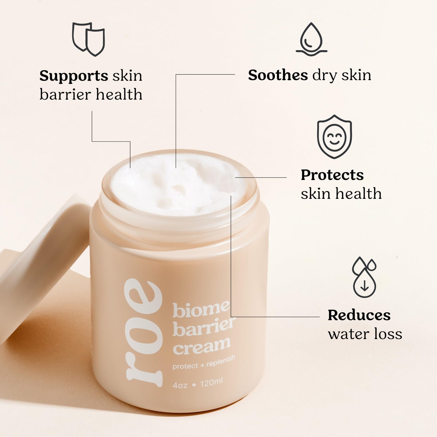 Roe Wellness Power Pair Probiotic Baby Power Serum & Biome Barrier Cream | Hydrating, Soothing, Clean Ingredients & Safe For All Skin