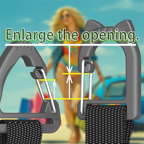 Car Headrest Hooks by [Brand Name] - Heavy Duty Metal Seat Hooks for Purses & Bags - 100 LBS Load Capacity