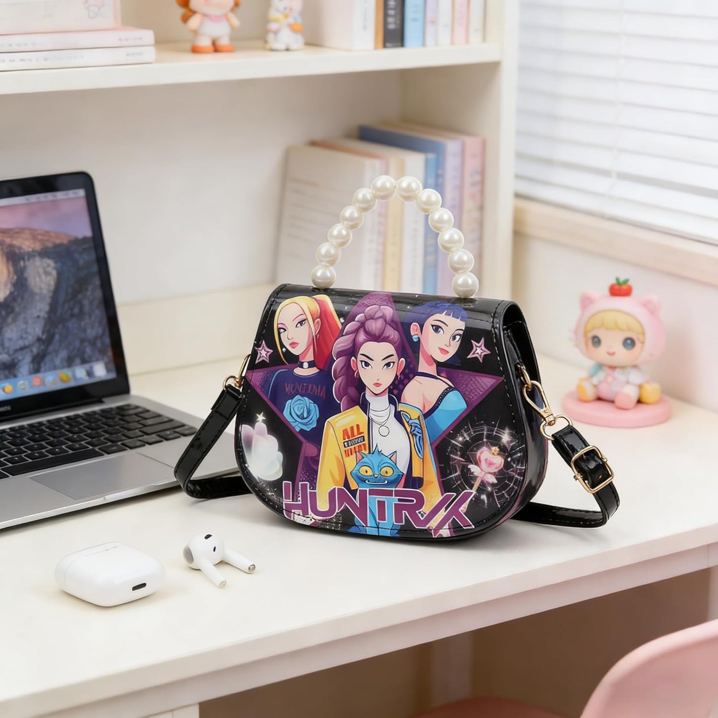 Skiennix Cartoon Sling Crossbody Bag - Kawaii Travel Purse for Women | Stylish Storage Solution