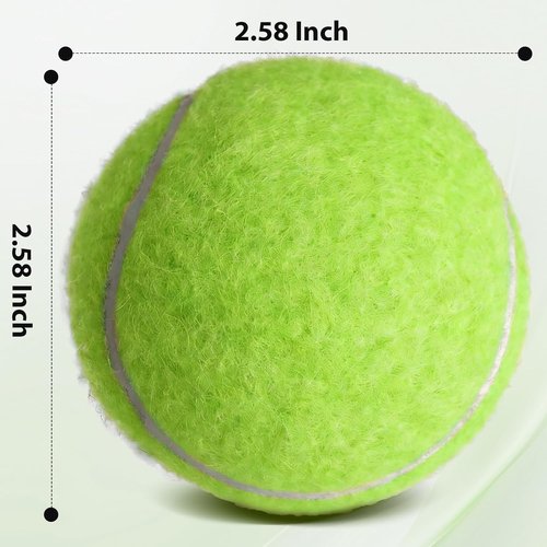 FURWEY Pressureless Tennis Balls - Bulk Pack of 12/24/36/80 with Mesh Bag for Easy Transport | Ideal for Beginners & Pets