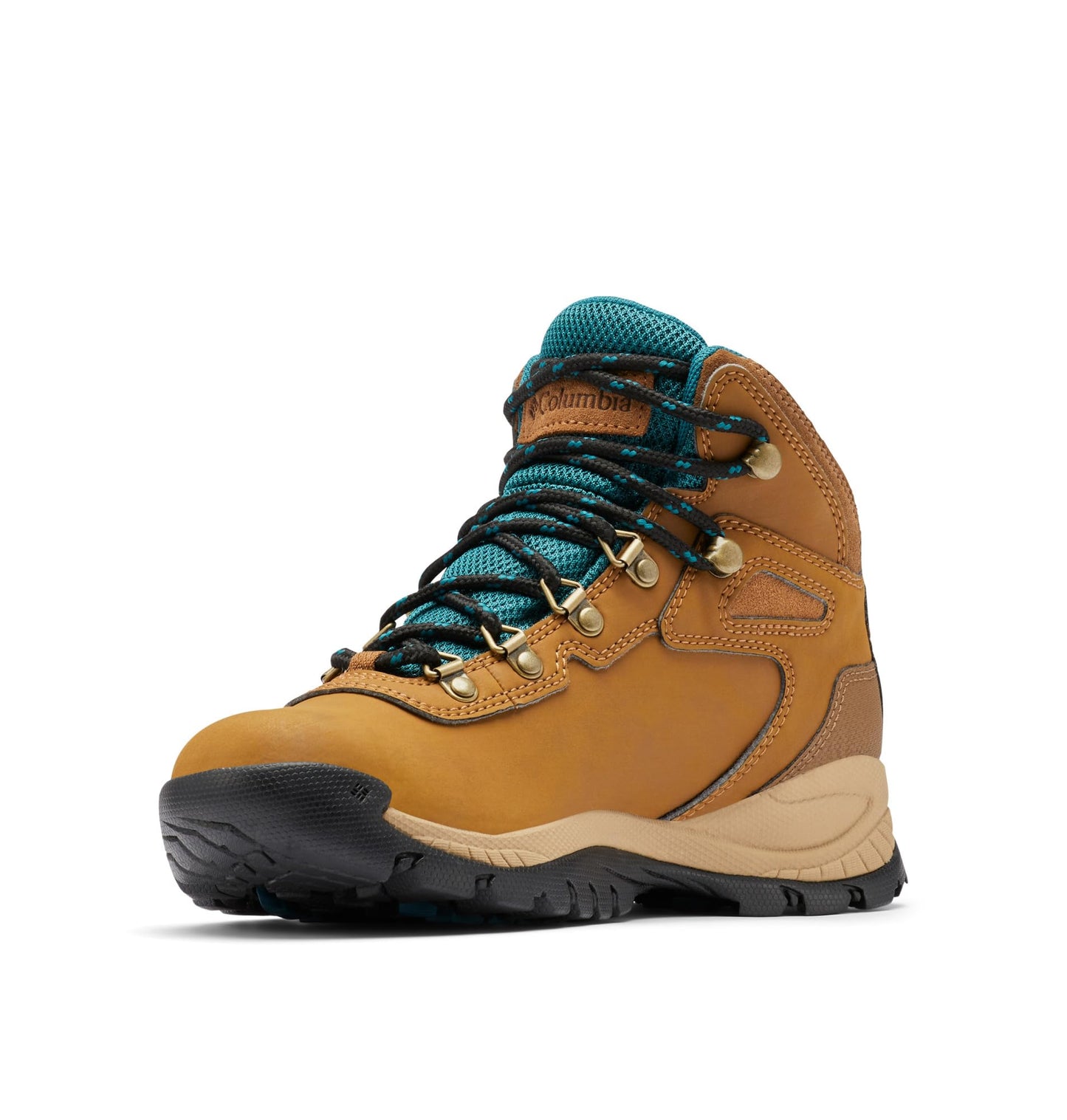 Columbia Womens Newton Ridge Lightweight Waterproof Hiking Boot, Elk/River Blue, 8