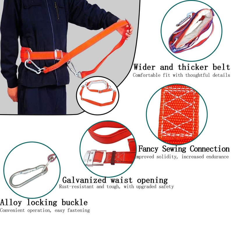 timiland Tree Climbing Spikes Set with Professional Accessories, Adjustable Length Design,Adjustable Climbing Belt and Nylon Umbrella Rope,for Climbing,Picking Fruit and Outdoor Sports(Set D)