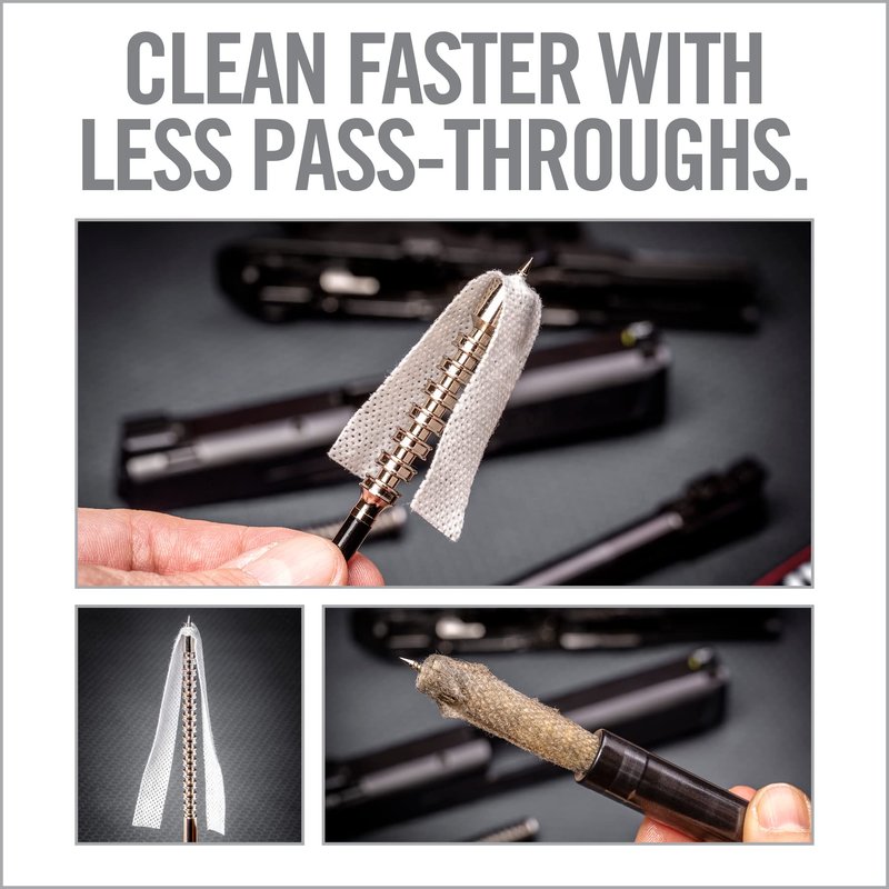 Real Avid Bore Max Speed Jags and Patches Multi Cal Pack – 10 Jags and 500 Patches for Faster Bore Cleaning with Deeper Surface Contact and Long Lasting Nickel Plated Fit for Handgun & Rifle Calibers