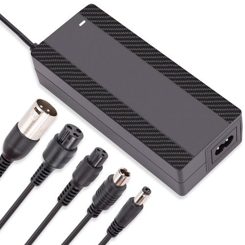 CraogeCoore 54.6V 1.6A Electric Scooter Charger for 48V Lithium Battery, 5-in-1 Plug Smart Ebike Charger Compatible with Jetson, Gotrax, Razor,Segway, Swagtron, Hiboy, Lectric XP and More