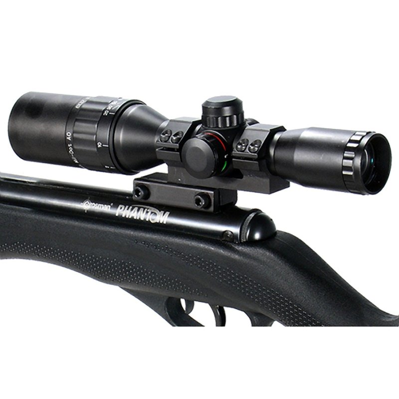 UTG 1PC Offset Airgun Mount w/Stop Pin, 1" Dia,Bi-direction , Black