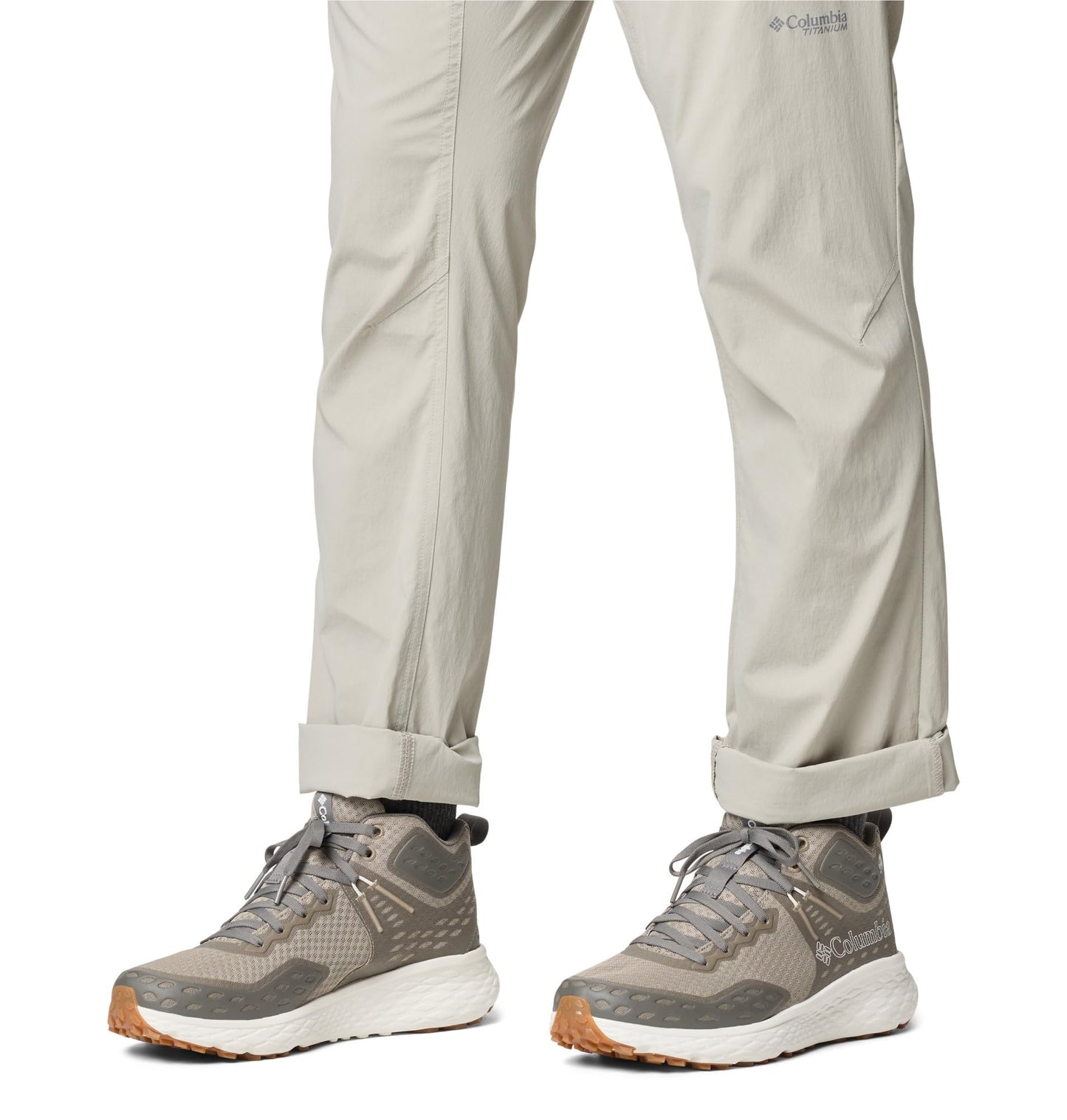 Columbia Men's Konos TRS Outdry Mid Waterproof Shoe, Tusk/Quarry, 11