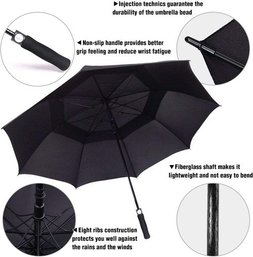 ACEIken Golf Umbrella - Extra Large 58/62/68 Inch Automatic Open - Windproof & Waterproof Design