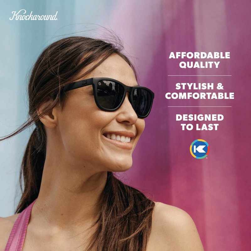 Knockaround Premiums Sport Polarized Sunglasses for Men & Women - UV400 Protection - Running