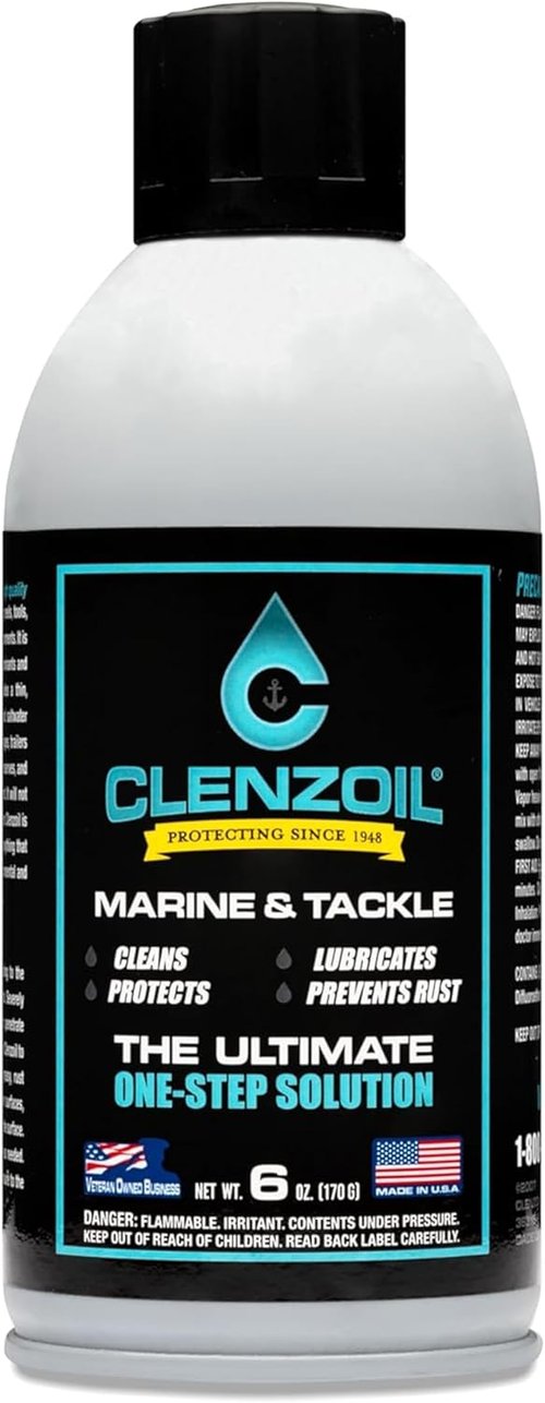 CLENZOIL Marine & Tackle Fishing Gear Oil Lubricant - Perfect for Reels, Motors & Downriggers - Easy Application