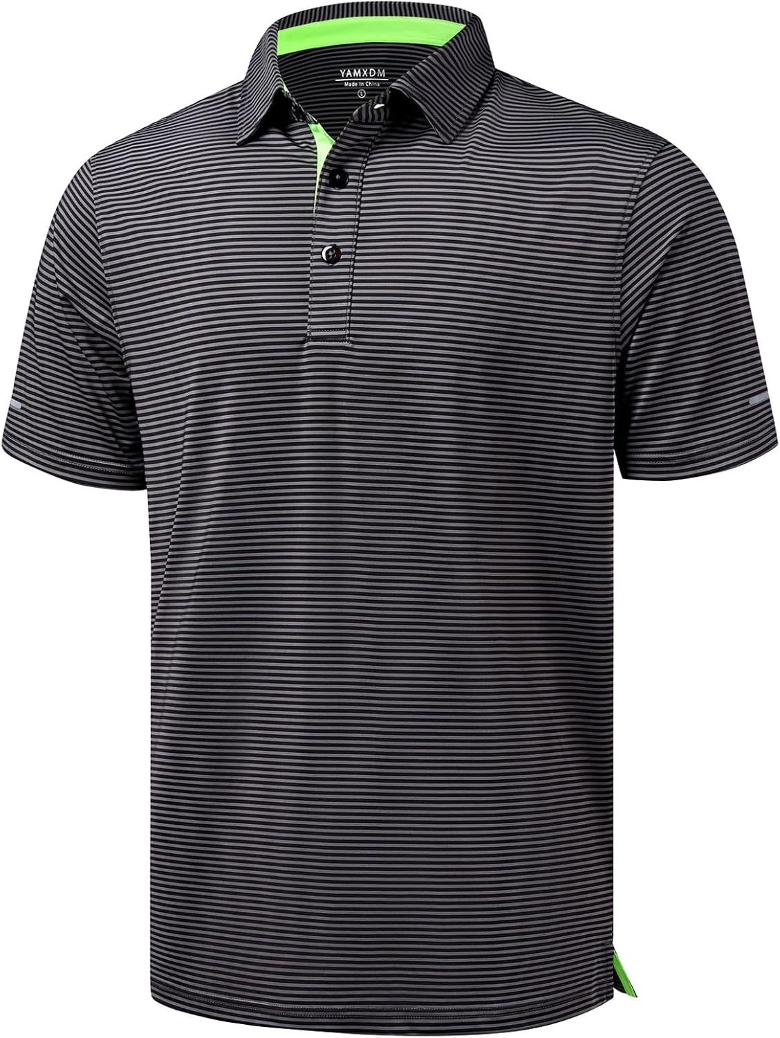 Skiennix Men's Golf Polo Shirt - Moisture-Wicking, High-Performance, Short Sleeve | Striped Casual Design