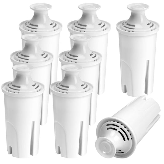 8-Pack Water Filter Replacement for Brita Pitcher Ultramax Metro Classic OB03, by APPLIANCEMATES