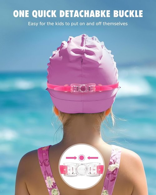 Aegend Swim Goggles for Kids | Anti-Fog, Anti-UV Comfort Fit for Ages 3-14