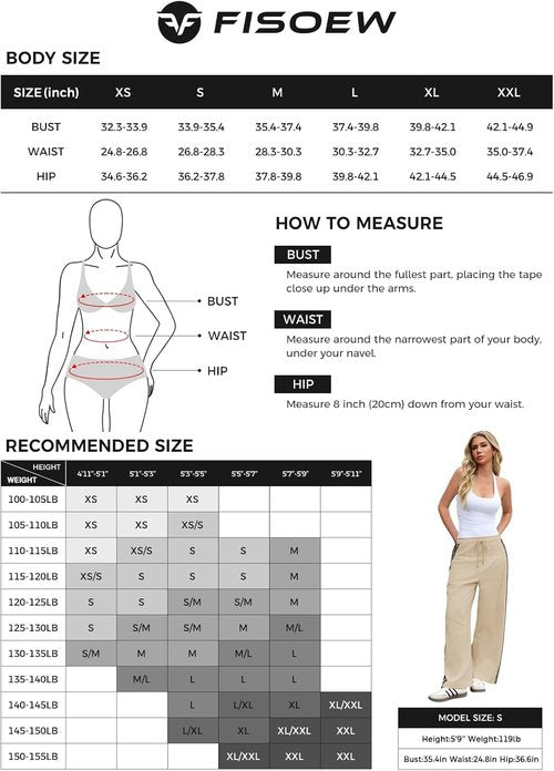 Fisoew Wide Leg Pants - High Waisted Striped Palazzo with Drawstring & Pockets | Comfortable Fit