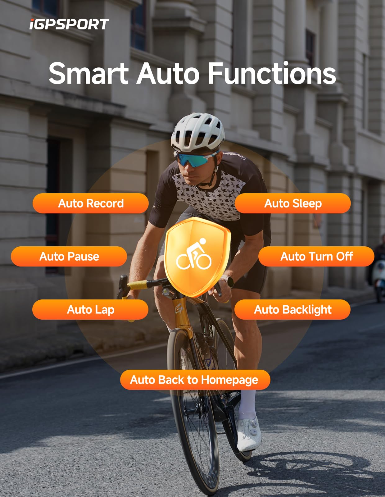 iGPSPORT BSC100S GPS Bike Computer Wireless, 2.6 inch LCD Display 40H Rechargeable Waterproof Cycling Computer (BSC100S)