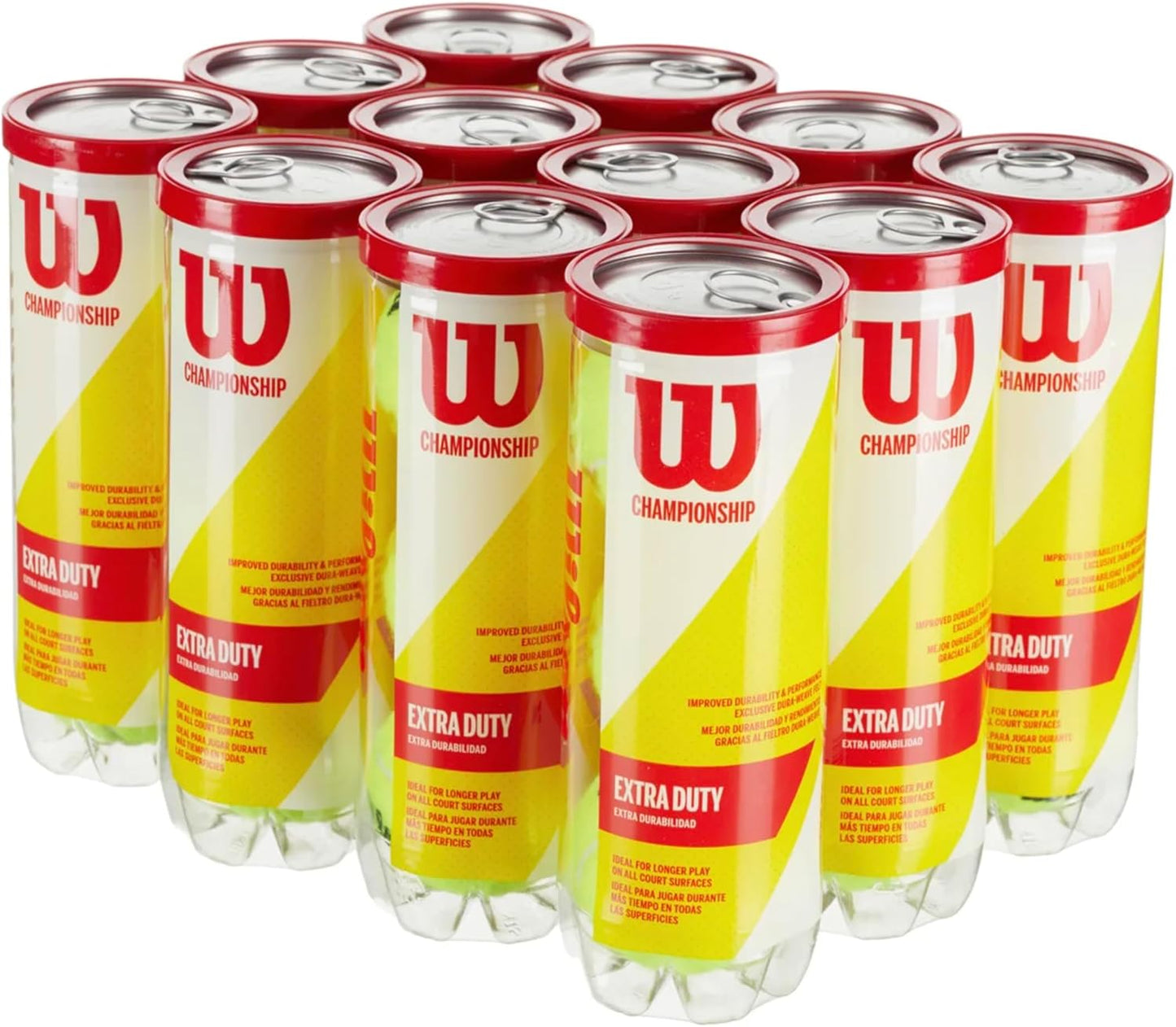 WILSON Championship Tennis Balls - High Performance & Durability | Ideal for Competitive Play