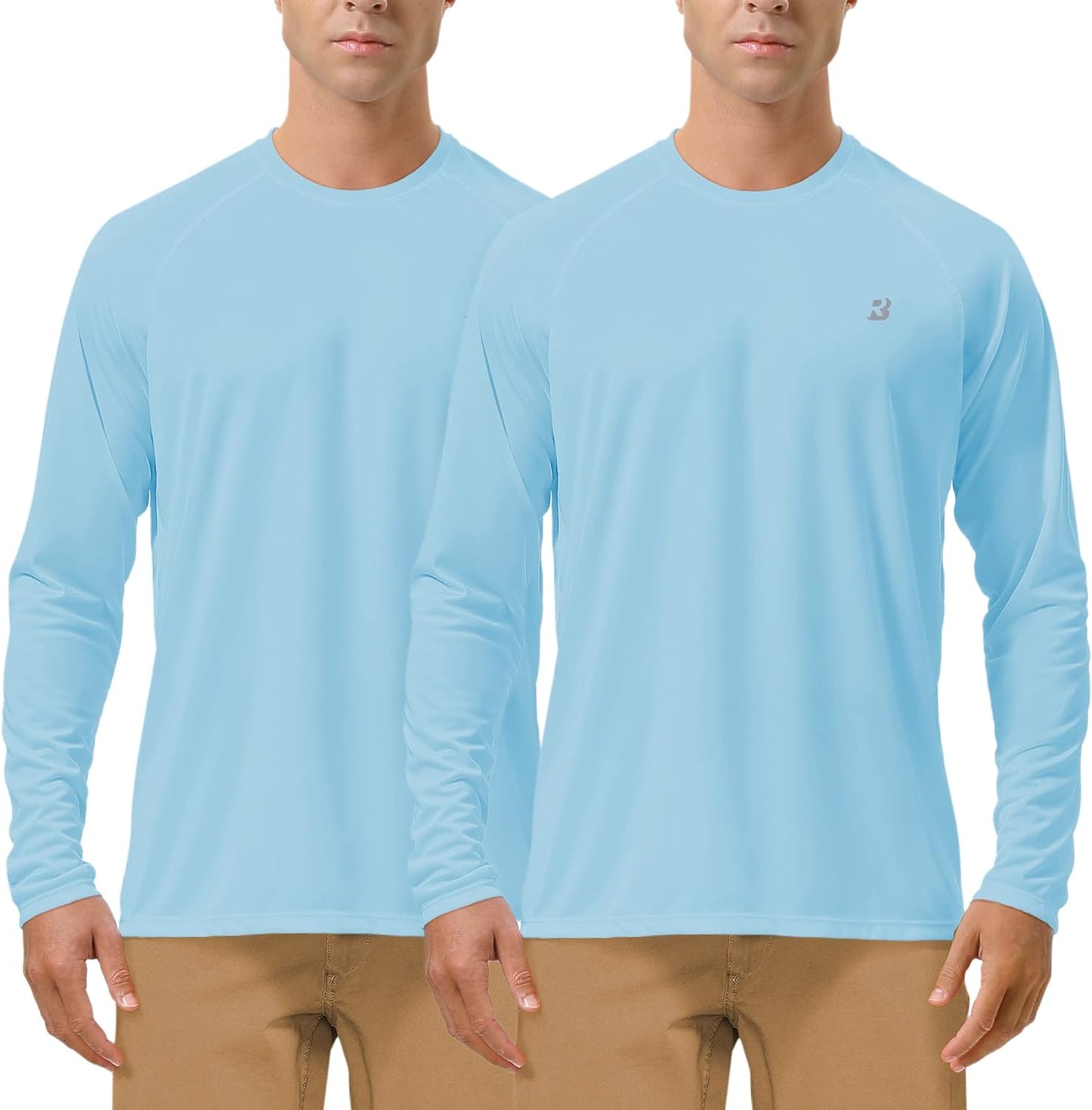 Roadbox Men's UPF 50+ UV Sun Protection Long Sleeve Shirt - Ideal for Fishing, Hiking & Running