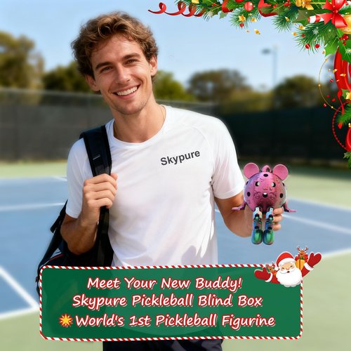 SKYPURE Z40 Outdoor Pickleball Balls for Clubs/Ball Machines (Christmas Pickleball Buddy, Christmas Pickleball Buddy)