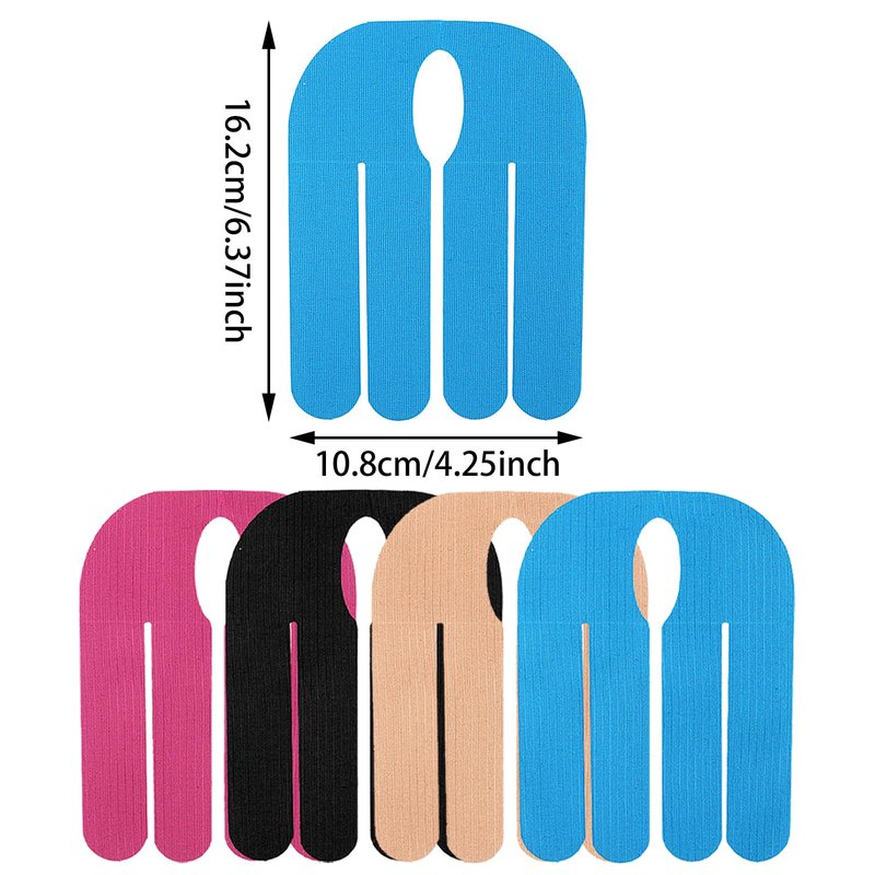 12 PCS Kinesiology Tape for Wrist, Waterproof Breathable Precut Kinesiology Tapes, Hand Muscle Joint Support Bowling Wrist Tape, Elastic Athletic Tapes for Sports Muscle Strain Relief