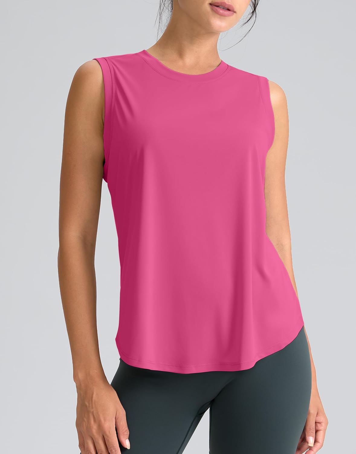 SANTINY Women's Athletic Tank Tops - Breathable Lightweight Yoga & Tennis Shirts | Perfect for Running